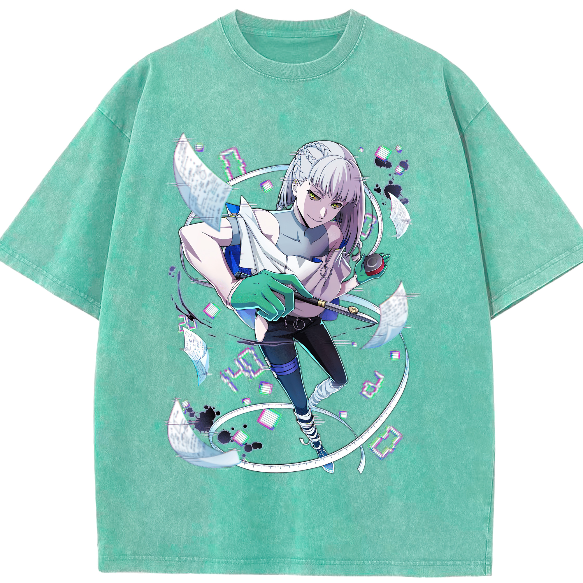 （画像用） 文豪ストレイドッグス Bungo Stray Dogs 綿100% ヴィンテージ風 半袖Tシャツ（フロントプリント）